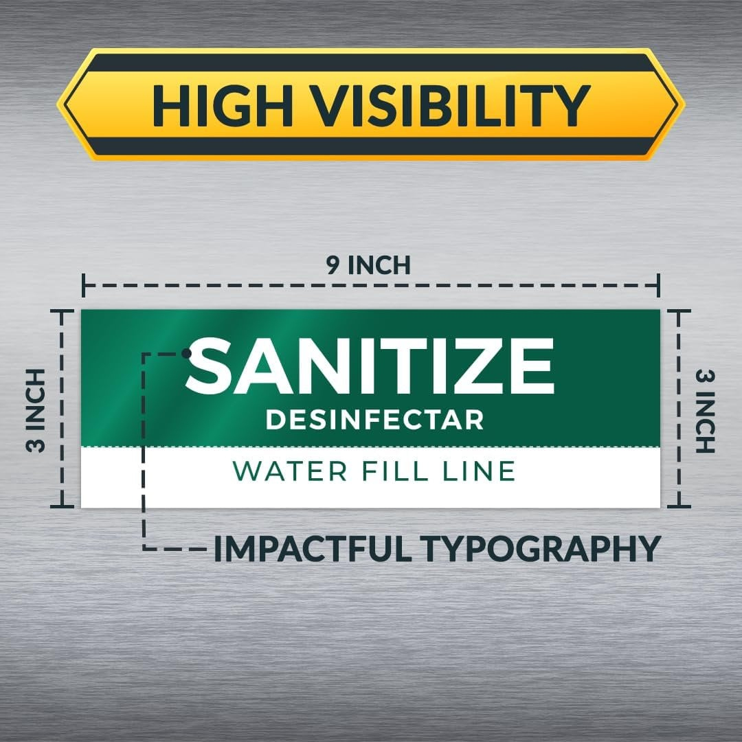 5 Pack Wash Rinse Sanitize Sink Labels, Waterproof Sticker Signs intended for Free Printable Wash Rinse Sanitize Signs