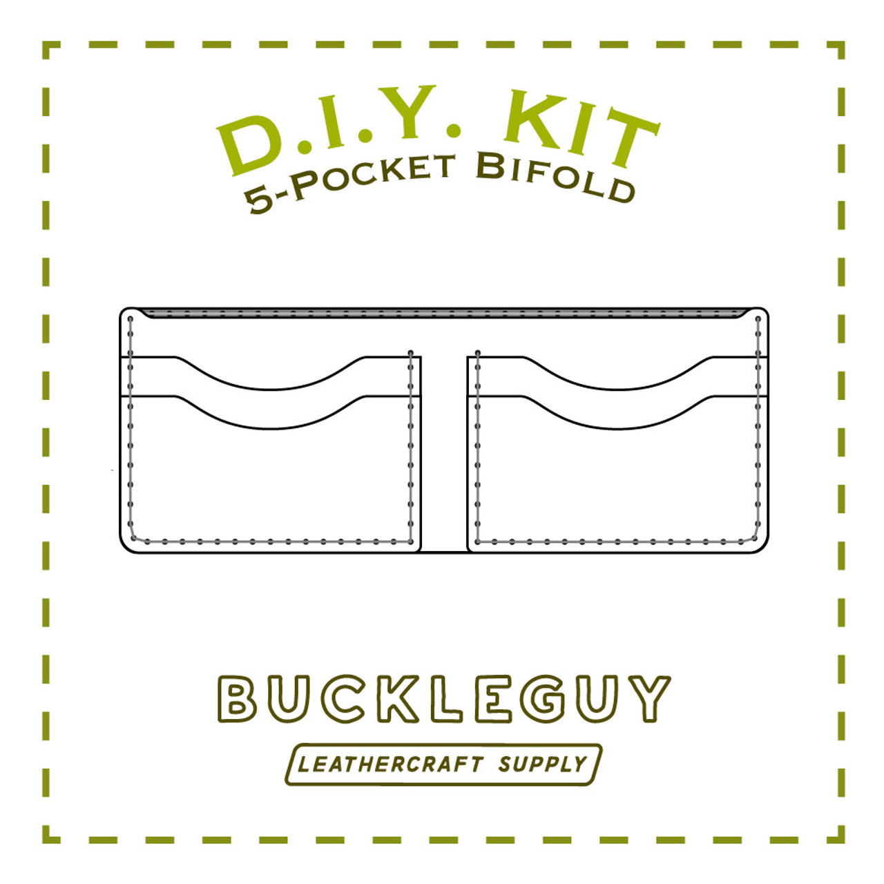 5-Pocket Bifold Wallet Pattern, Pdf Template - Buckleguy inside Free Printable Wallet Patterns