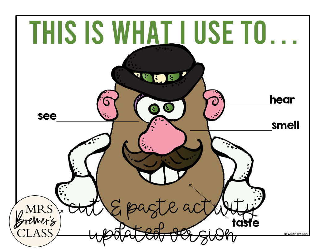 5 Senses Potato Head And We Can Do It! Freebie | Mrs. Bremer&amp;#039;S Class within Mr Potato Head 5 Senses Printable Free
