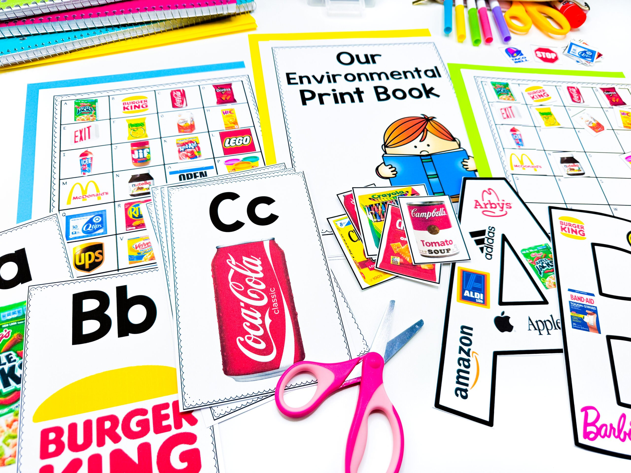 5 Ways Preschool Environmental Print Activities Promote Literacy within Environmental Print Free Printables