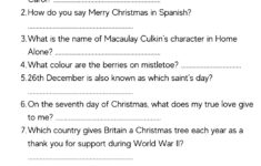50 Christmas Quiz Questions + Printable Picture Rounds: 2025 inside December Trivia Questions And Answers Printable