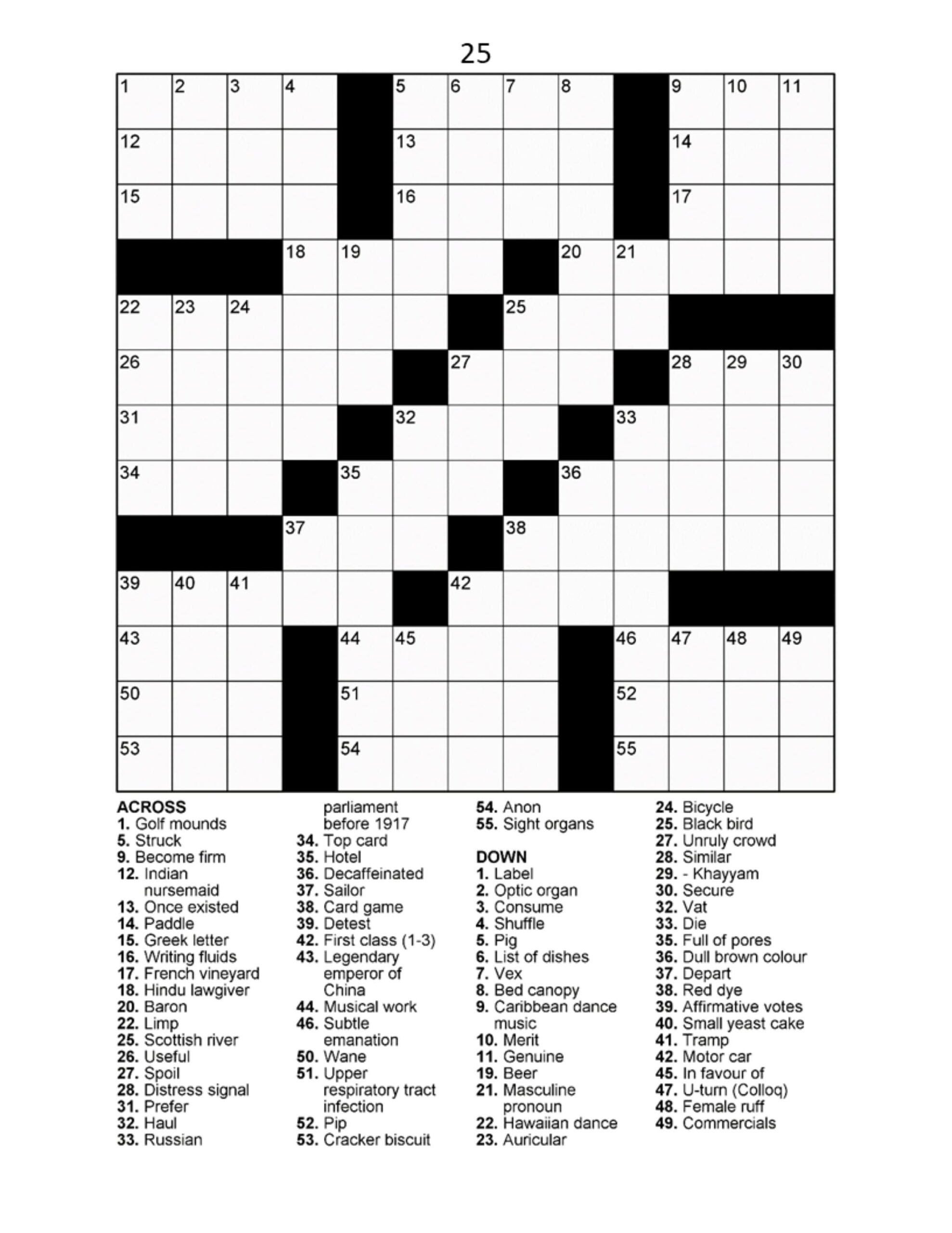 60 Large Print Crossword Puzzles Vol. 2 - Etsy Uk regarding Large Print Crosswords Printable