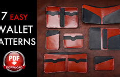 7 Easy Leather Wallet Patterns – Pattern Download And Diy Tutorial for Printable Leather Wallet Pattern Free