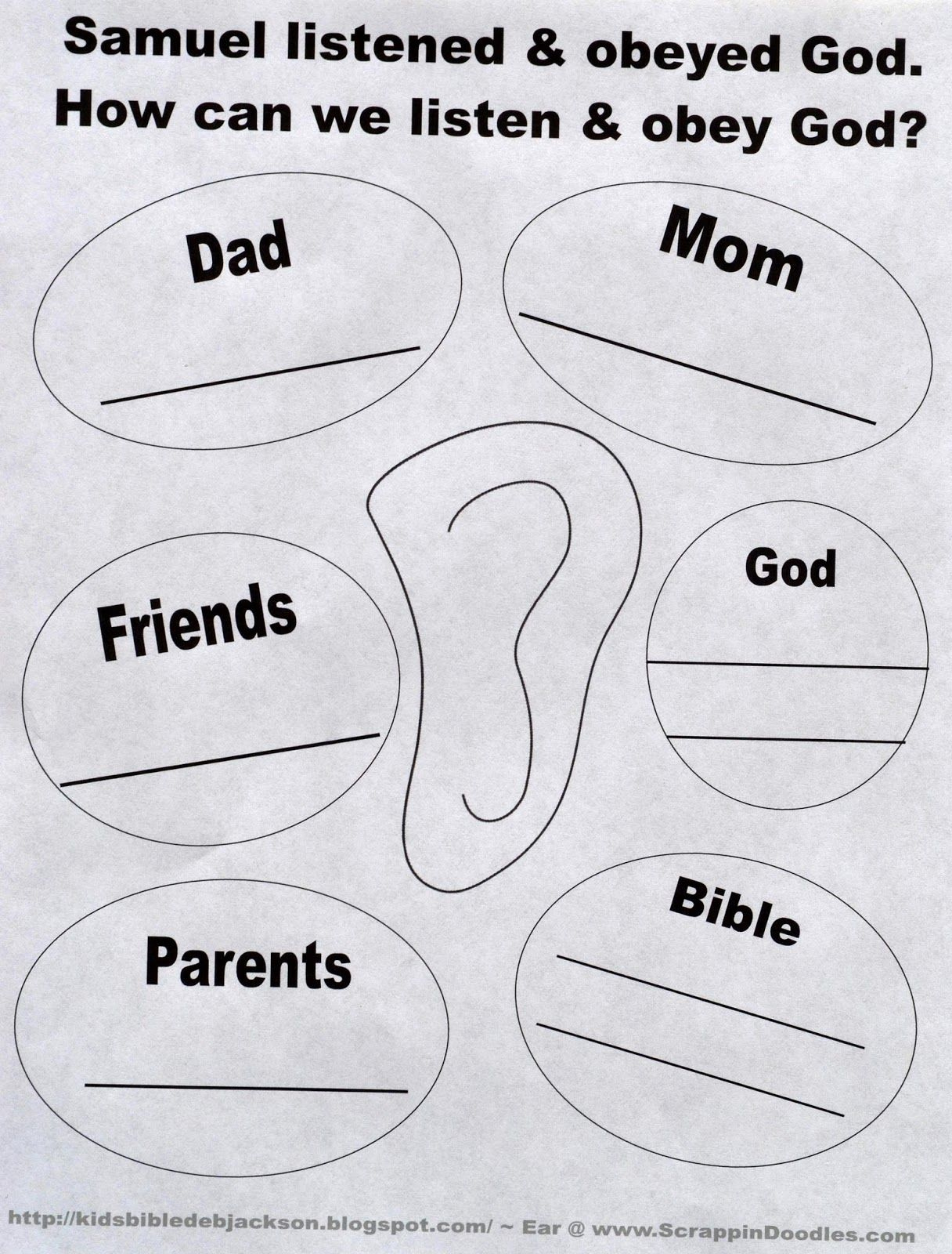 7 Samuel Ideas | Samuel Bible, Bible For Kids, Bible Crafts in Printable Samuel Listens to God Craft