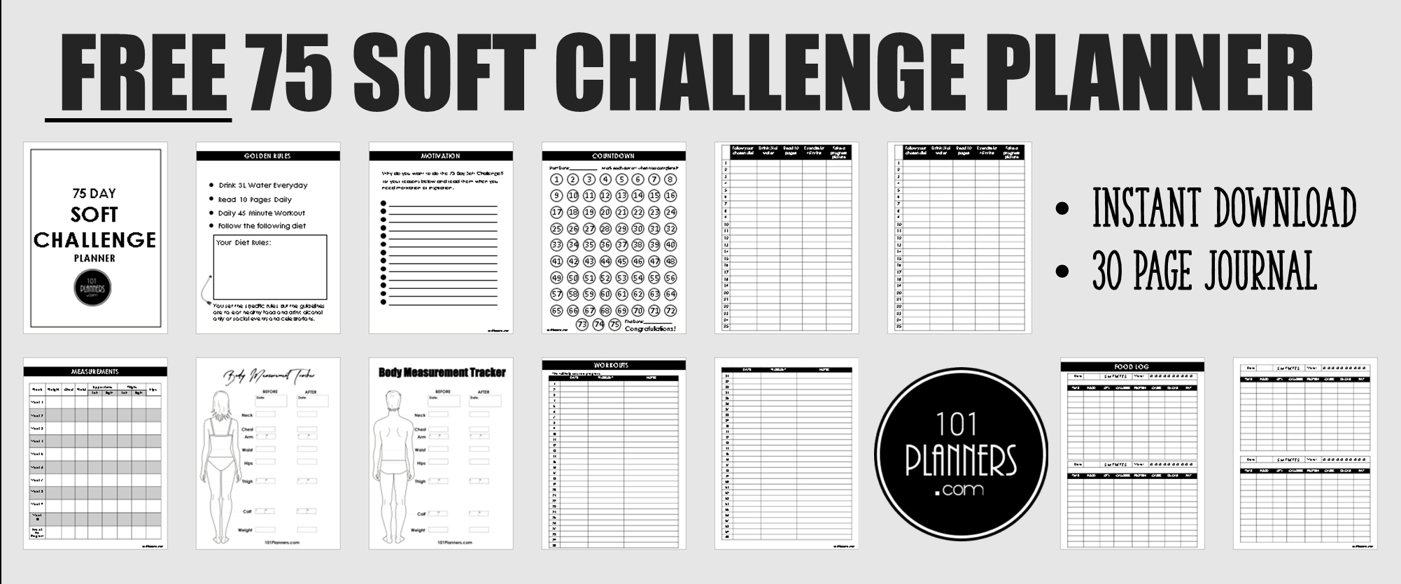 75 Soft Challenge Rules &amp;amp; Pdf Planner | How To Do It! pertaining to Free Printable 75 Soft Challenge Calendar