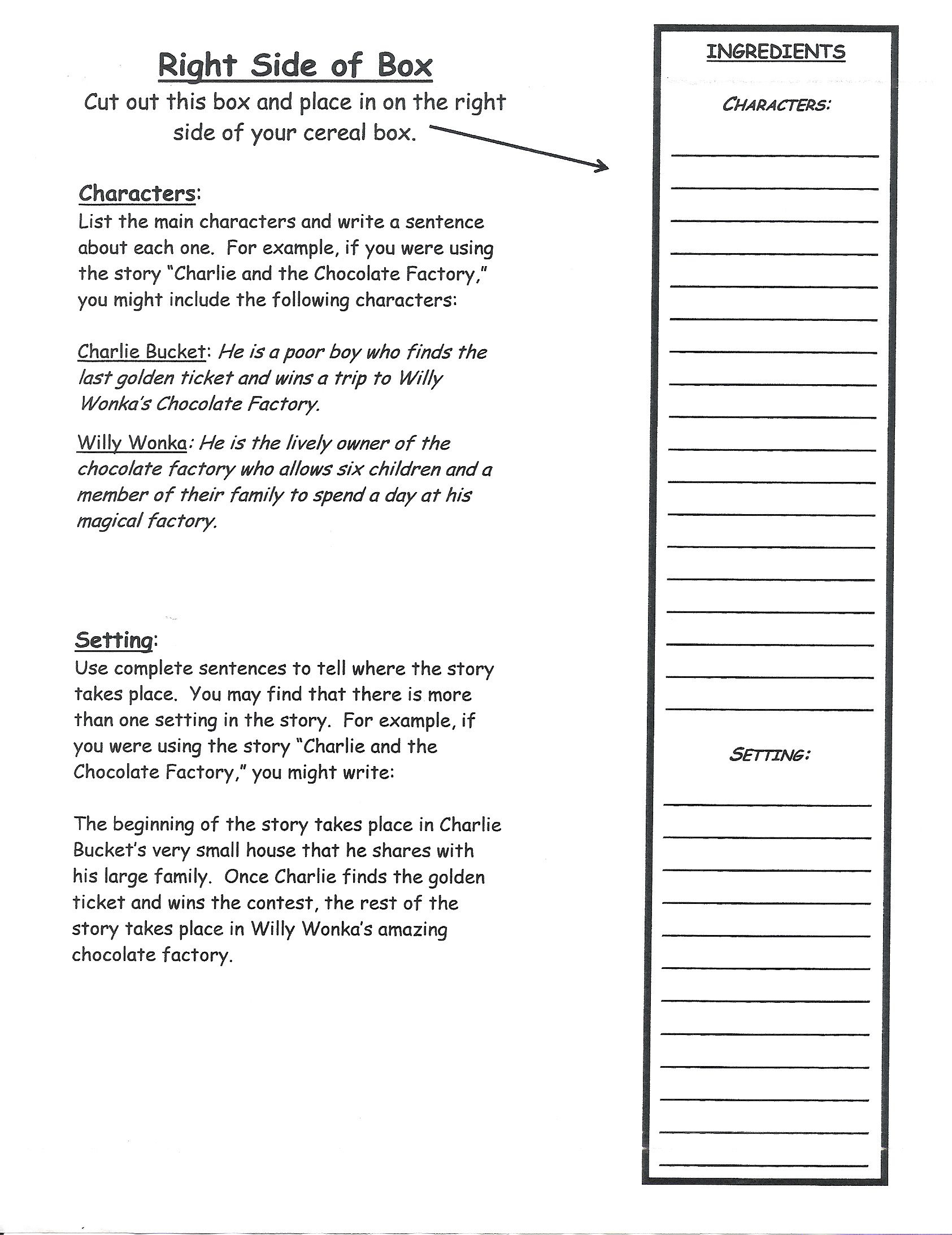 8 Cereal Box Bookreport Ideas | Book Report Templates, Book Report regarding Printable Cereal Box Book Report Template Free