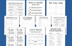 80Th Birthday Games Bundle, Born In 1945 Party Decorations, 80Th with Free Printable Games For 80th Birthday Party