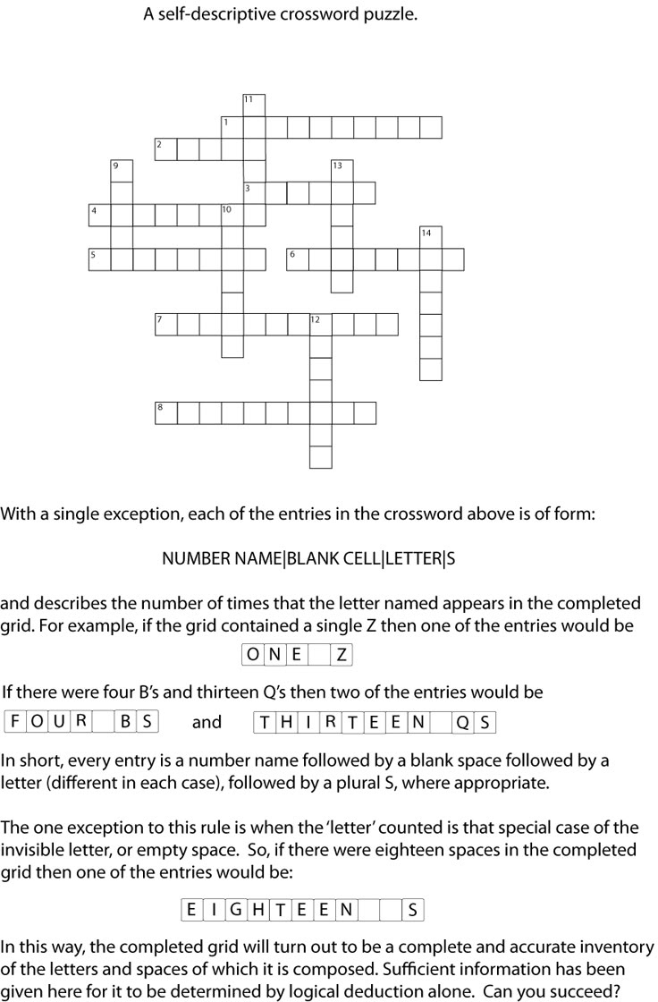 A Clueless Crossword - Futility Closet throughout Clueless Crossword Puzzles Printable