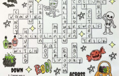 A Kid-Friendly Halloween Crossword Puzzle – I Spy Fabulous pertaining to Crossword Puzzles Halloween Printable