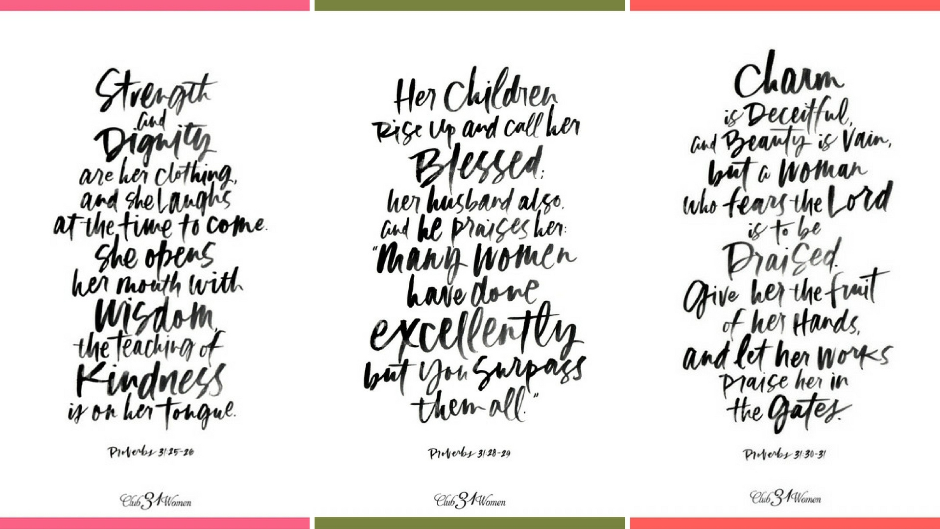 A Lovely Proverbs 31 Printable: A Woman To Be Praised - Club31Women inside Proverbs 31 Free Printable