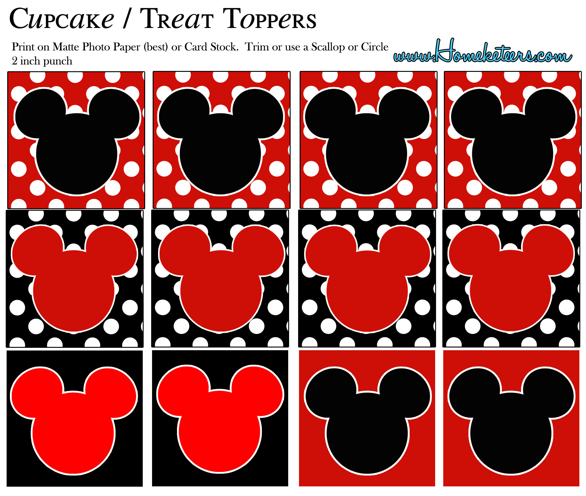 A Mickey And Minnie Mouse Party – Free Printable Happy Birthday intended for Mickey Mouse Party Free Printables