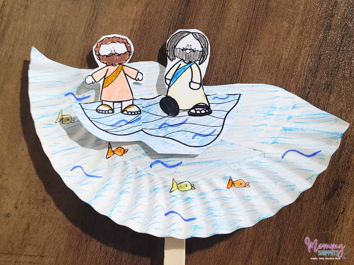 A Simple Jesus Walks On Water Craft Kids Will Love - Mommy Snippets within Jesus Walks On Water Craft Free Printable