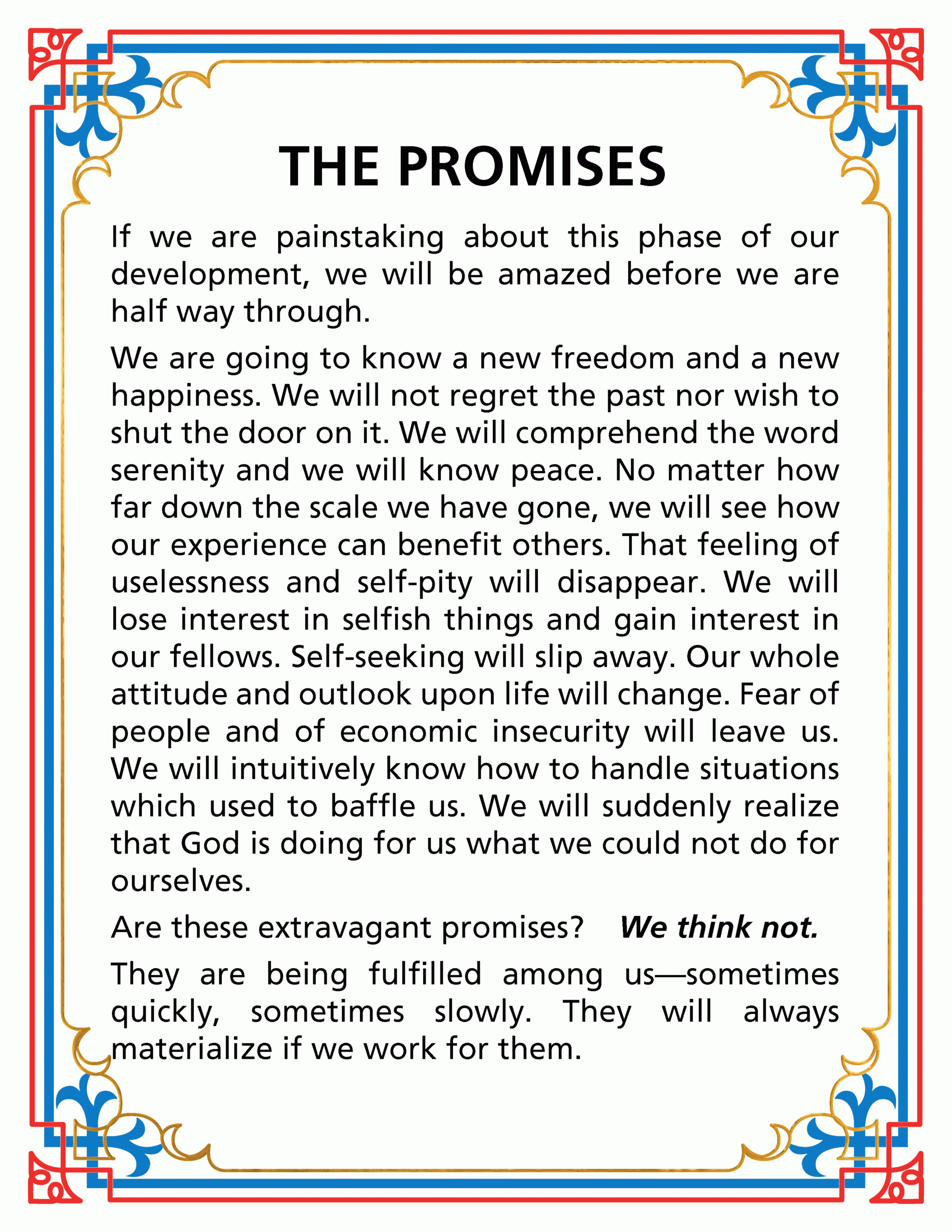 Aa Promises with Free Printable Aa Promises