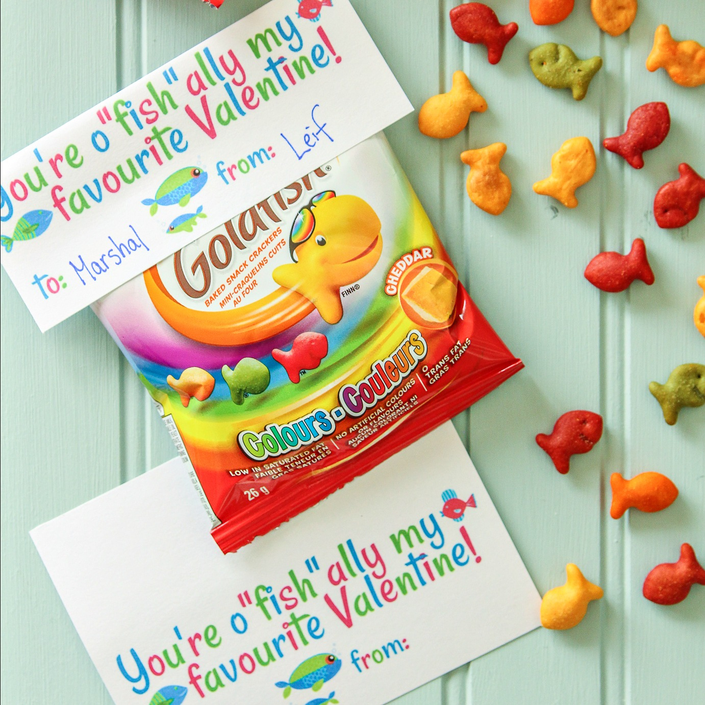 Adorable O&amp;quot;Fish&amp;quot;Ally Free Printable Valentines | The Happy Housie for Free Printable Fish Valentines