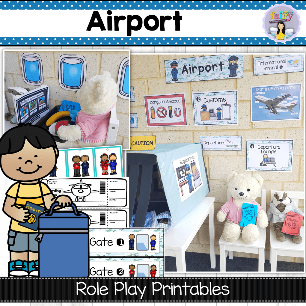 Airport Dramatic Play Center - Fairy Poppins in Airport Dramatic Play Free Printables