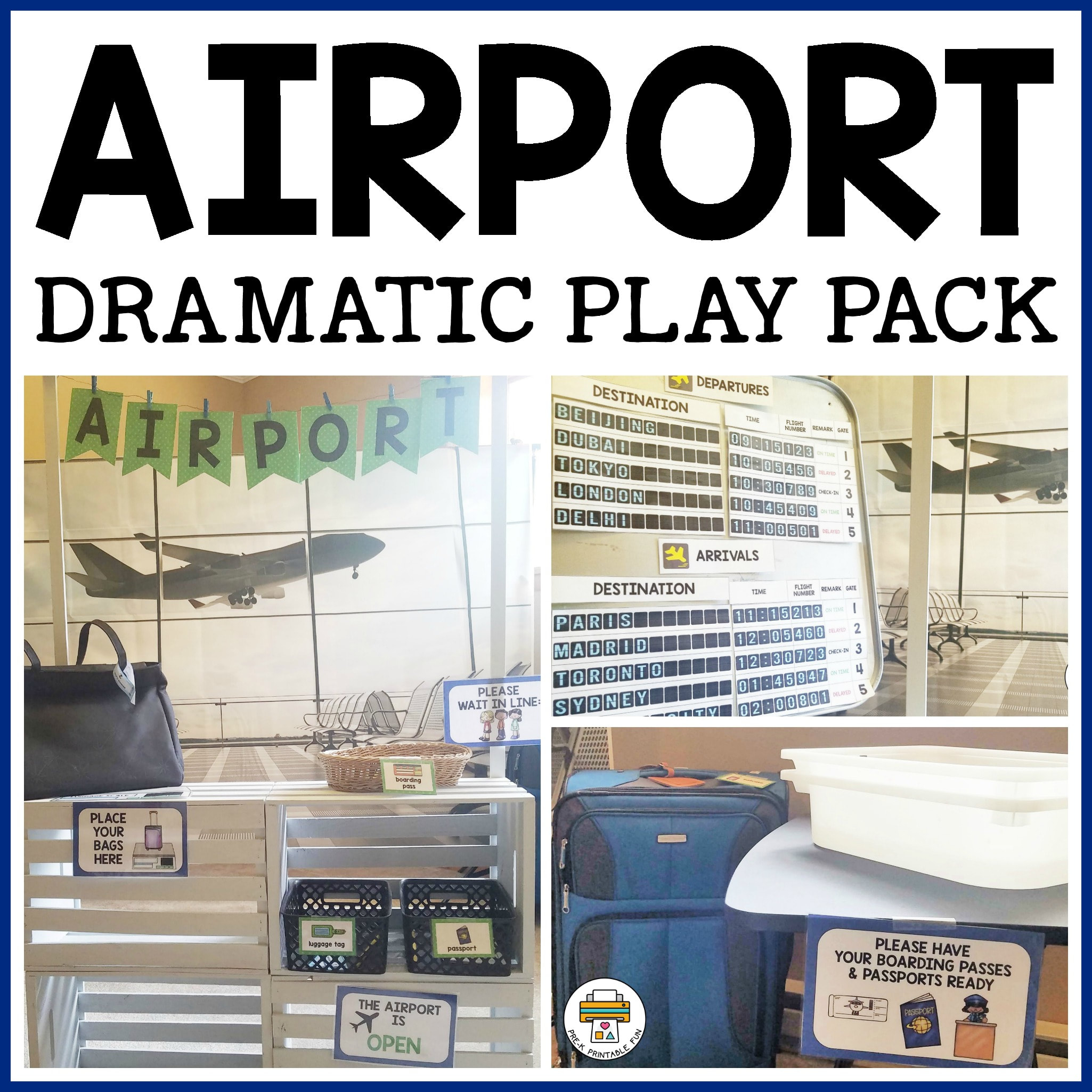 Airport Dramatic Play Pack within Airport Dramatic Play Free Printables