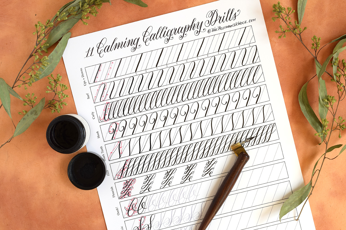 All Of Tpk&amp;#039;S Free Calligraphy Practice Worksheets: A Master List regarding Free Calligraphy Worksheets Printable