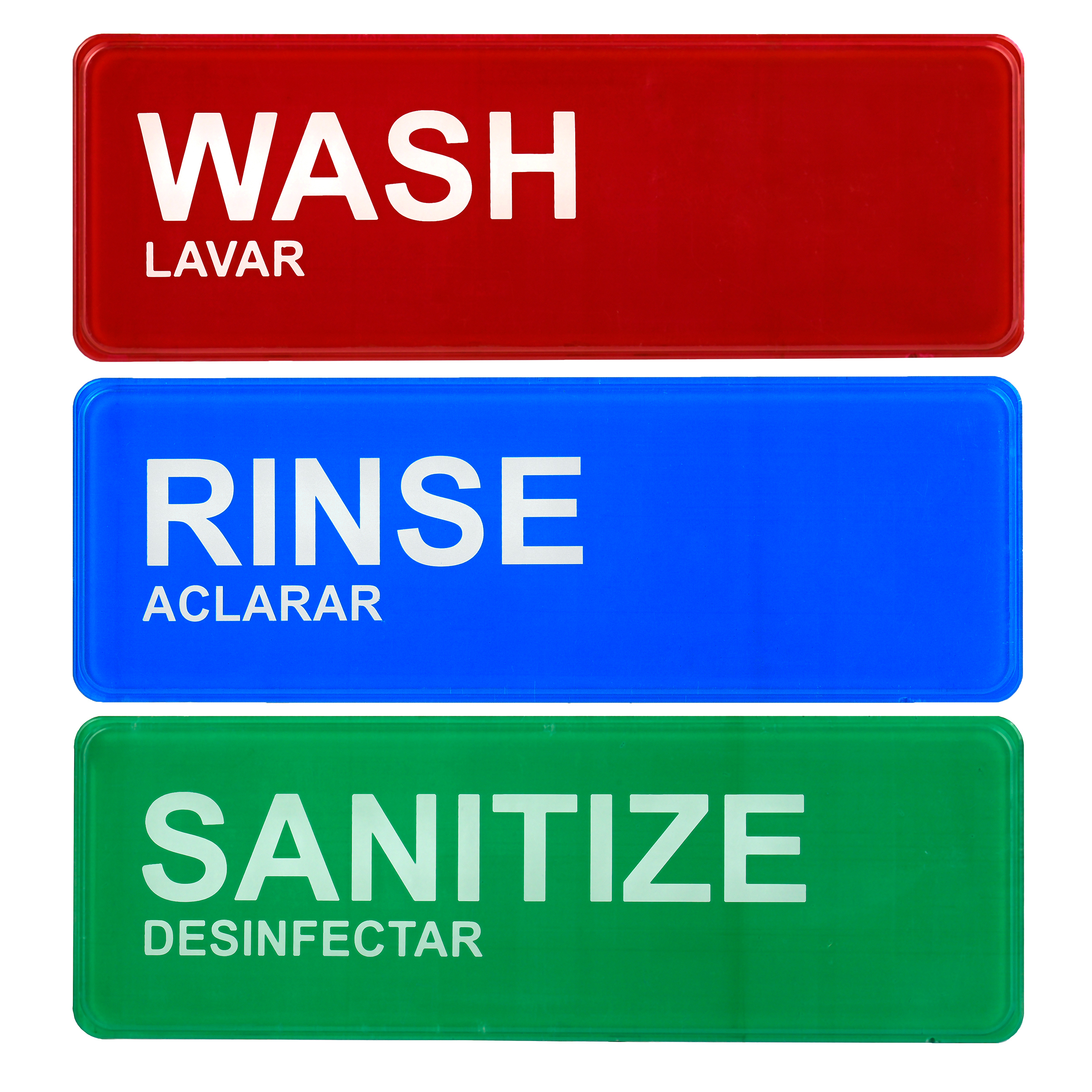 Alpine Industries Wash, Rinse, Sanitize Signage 9?X3? – Alpine for Free Printable Wash Rinse Sanitize Signs