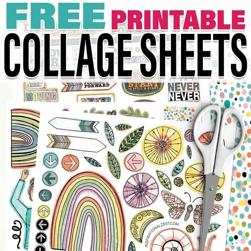 Art Journaling + Free Printables • Inspirational Zest for Free Art Journal Printables