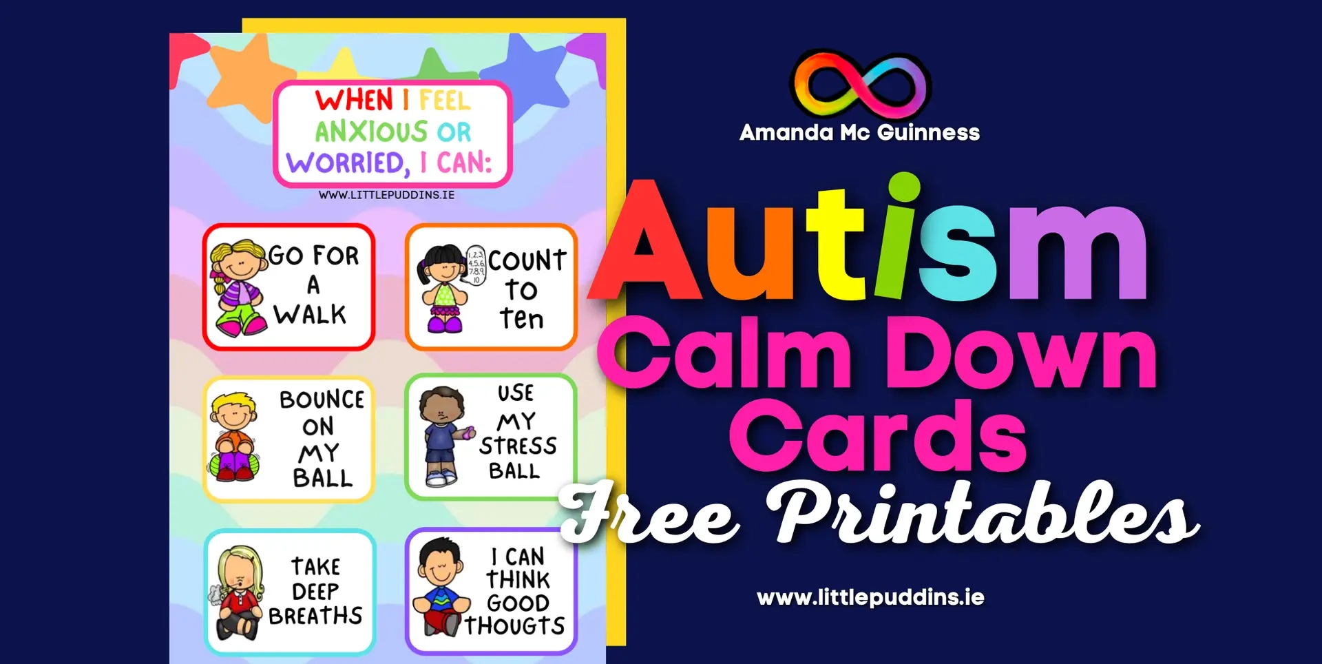 Autism Calm Down Cards – Little Puddins Autism Specialist Free inside Calm Down Cards Free Printable