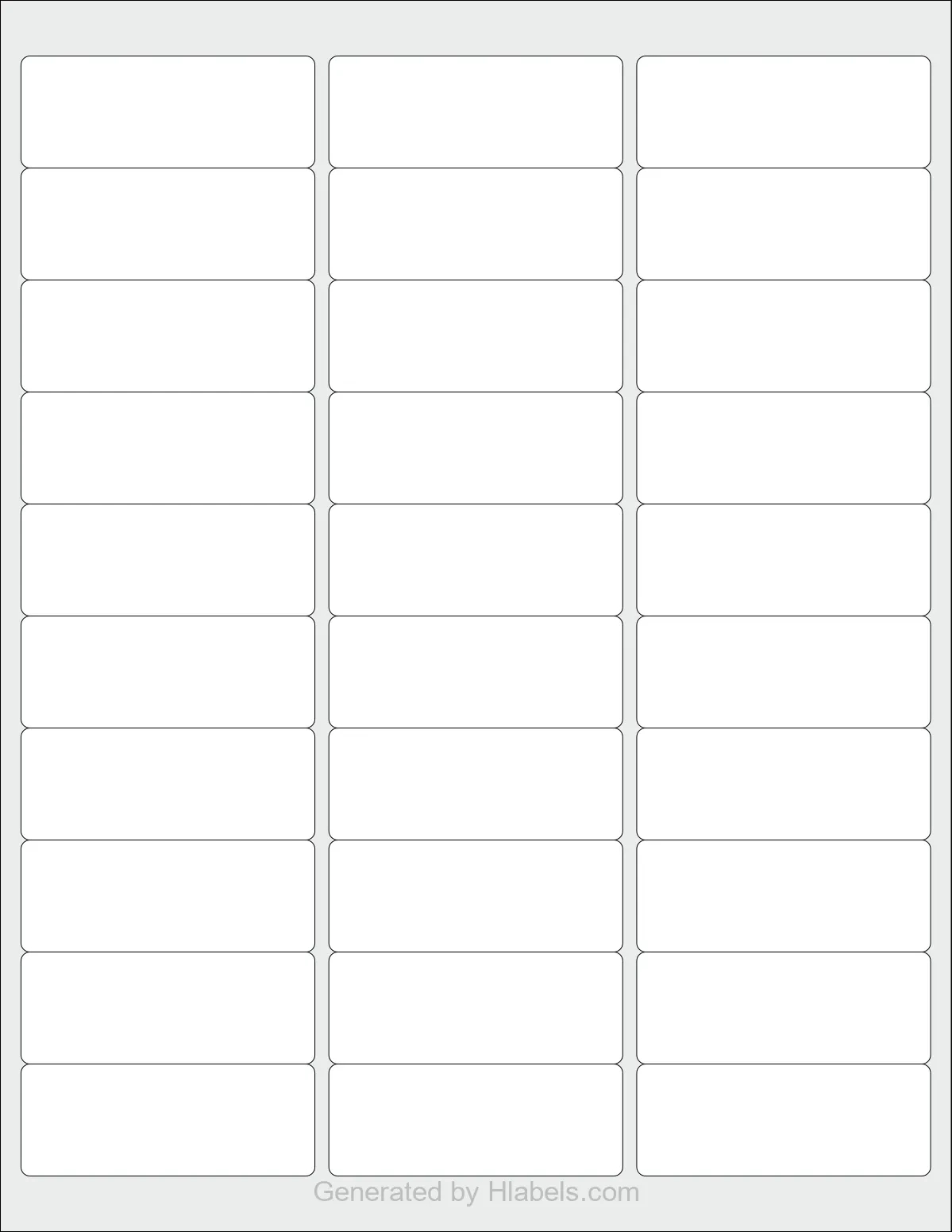 Avery® 5160 Label Template | Print Online Instantly intended for Free Printable Labels Avery
