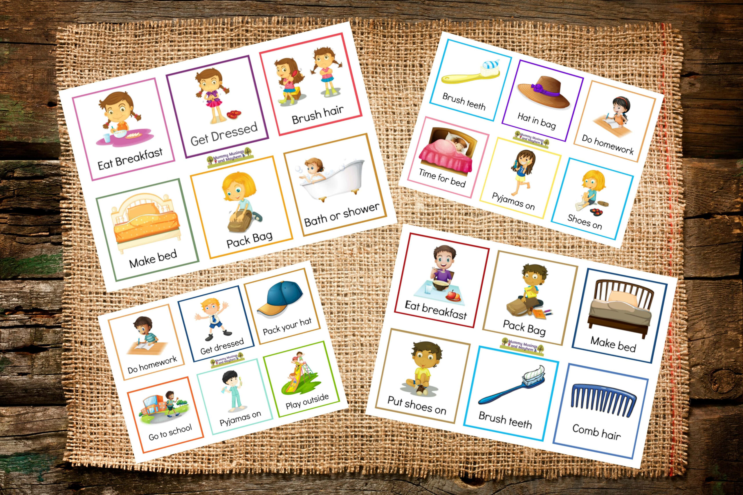 Back To School Routines - Free Printable Cards To Make It Easier within Printable Routine Cards Free