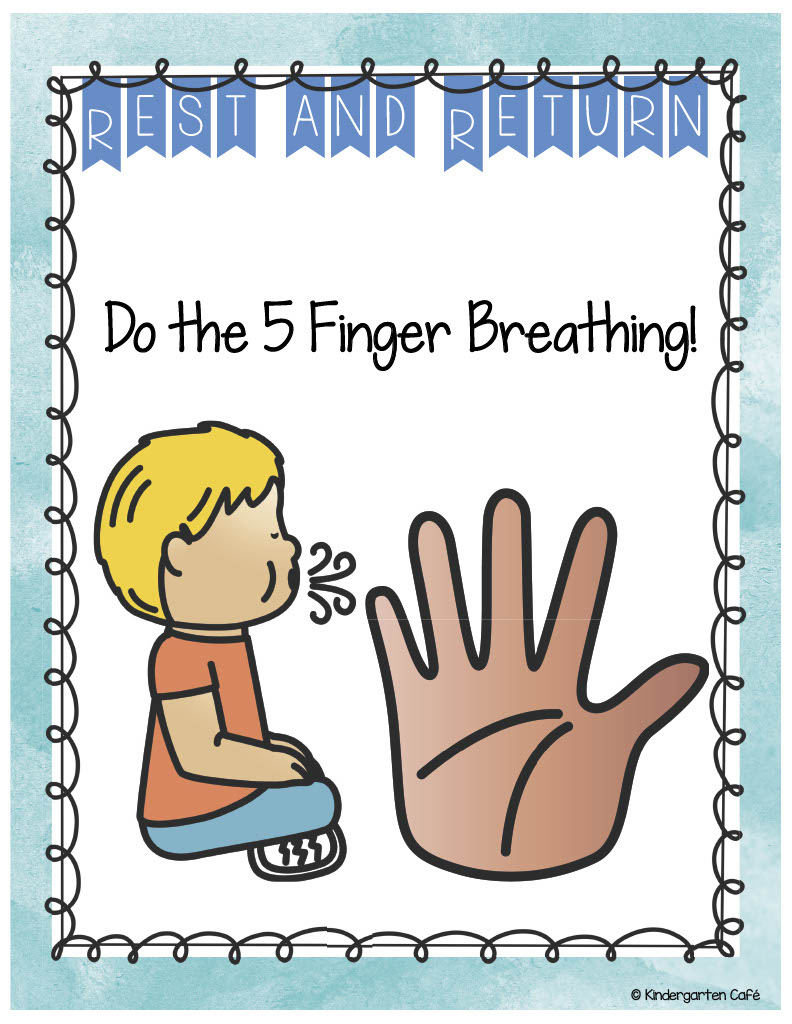 Behavior Management Signs | 5 Finger Breathing Printable Posters inside 5 Finger Breathing Printable