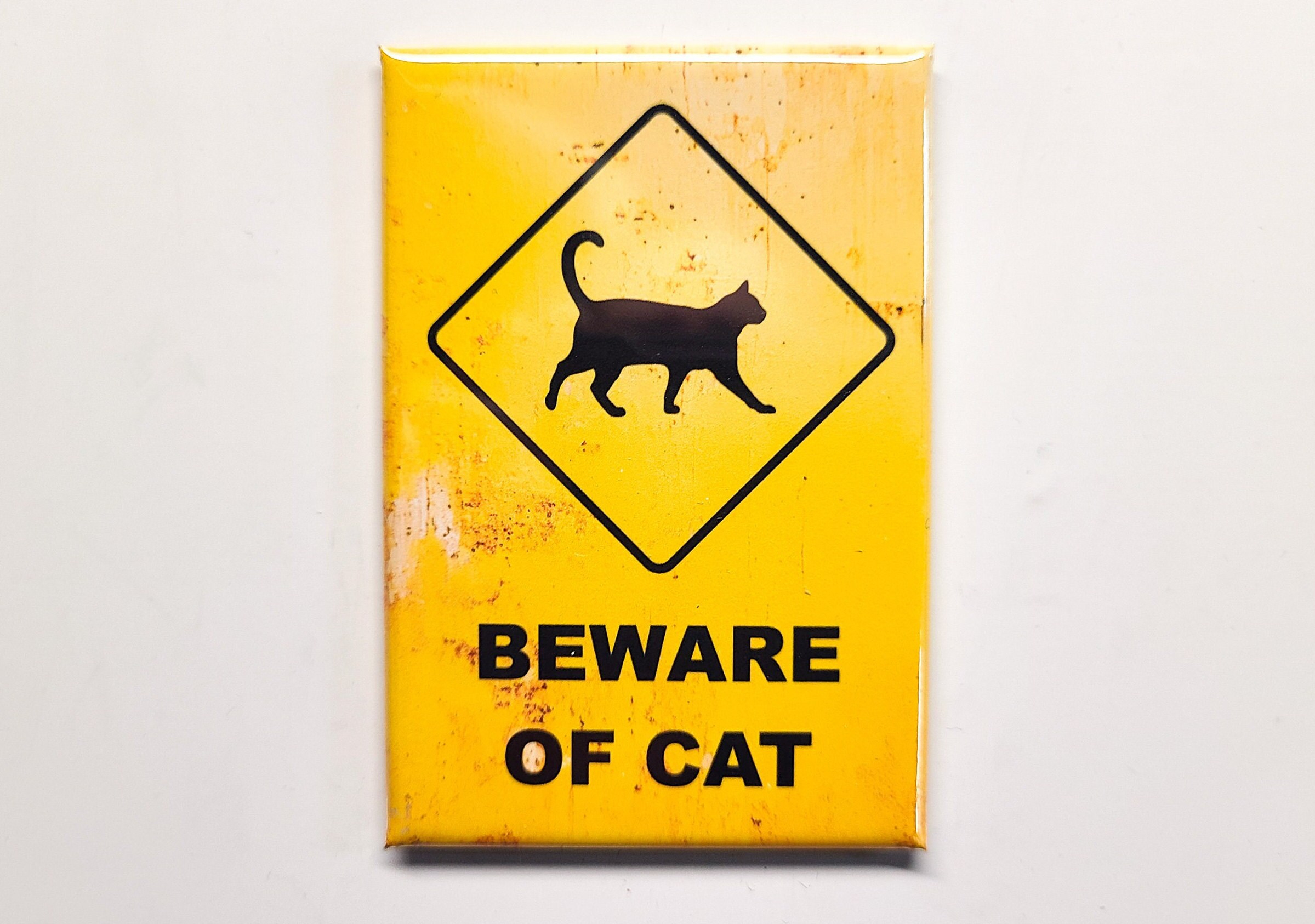 Beware Of Cat - Etsy pertaining to Beware Of Cat Sign Printable