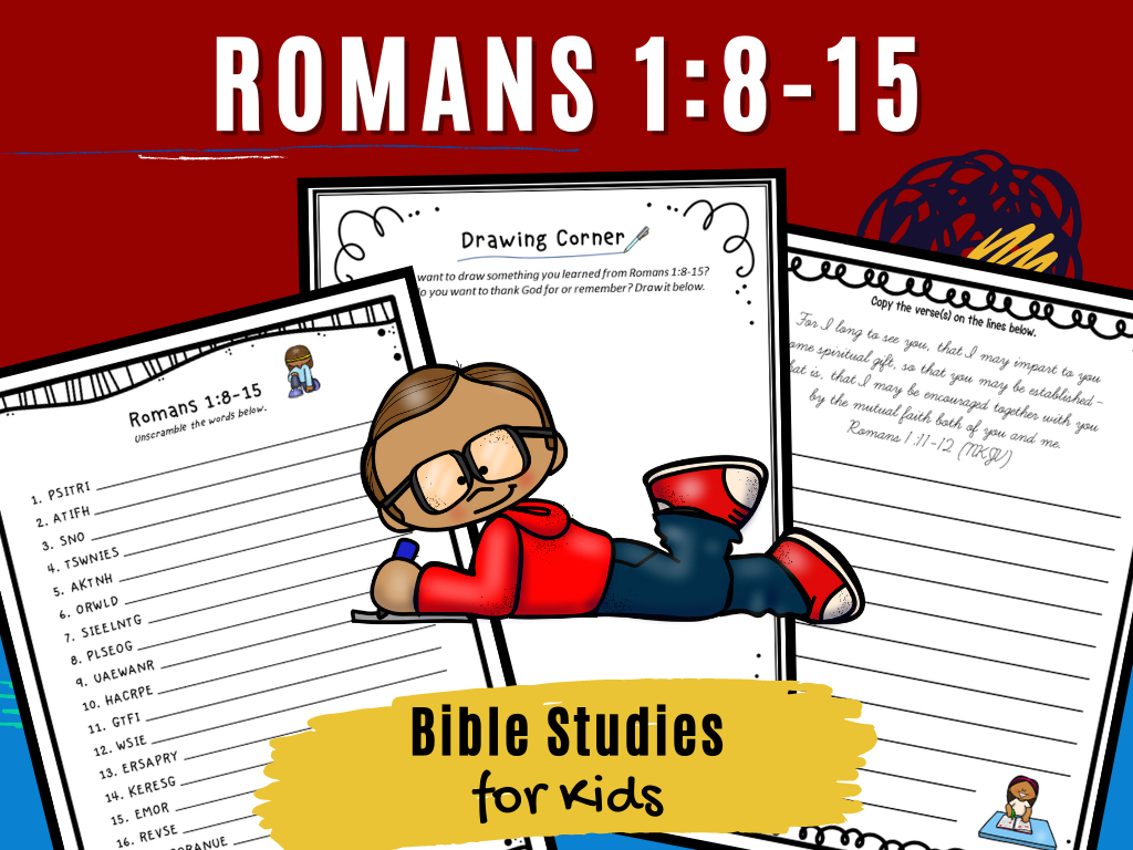 Bible Studies For Kids – Romans 1 Bundle – Deeper Kidmin inside Free Printable Bible Study On Romans