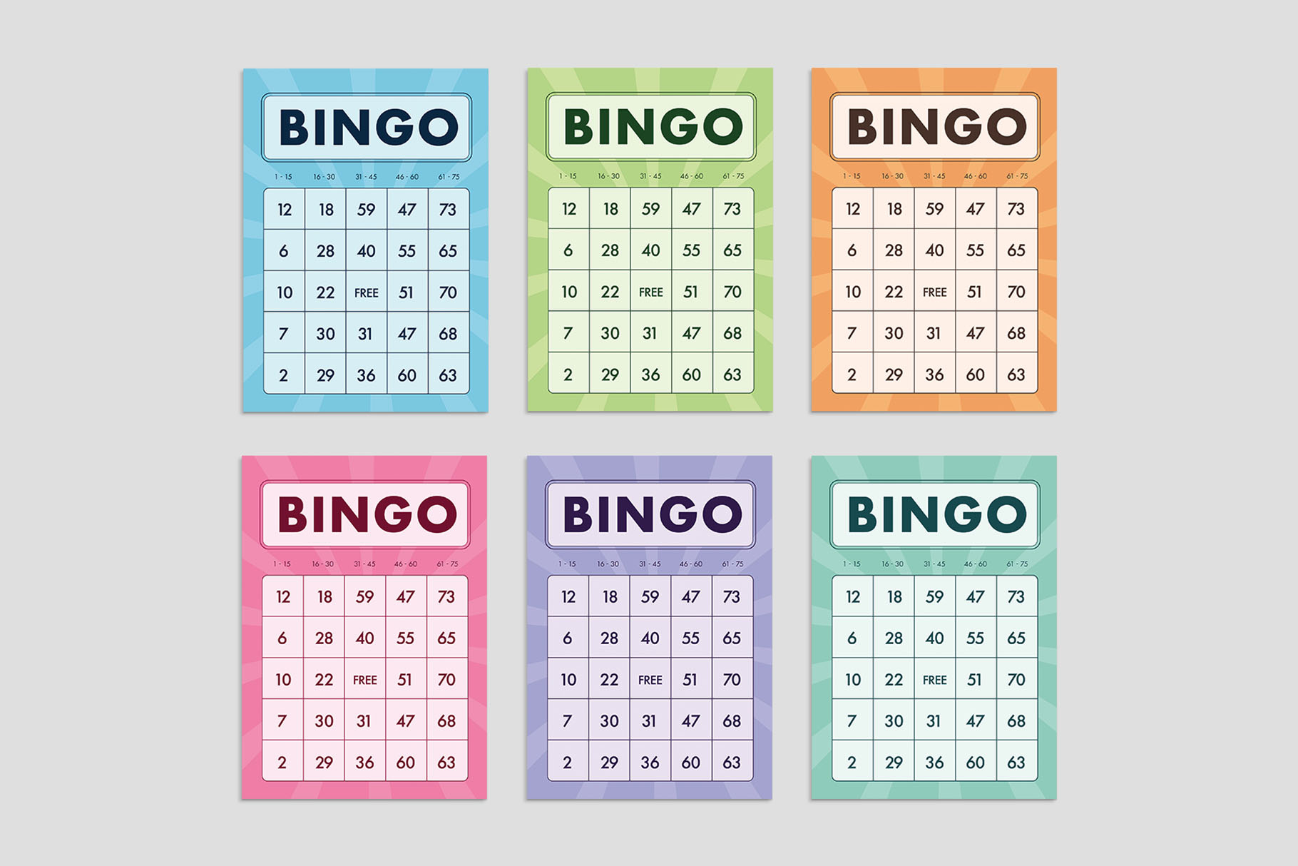 Bingo Cards Template - Brandpacks intended for Making Bingo Cards Free