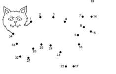 Black Cat – Connect The Dots, Count1'S (Halloween) within Free Printable Halloween Connect the Dots