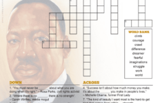 Black History Month Inspiring Quotes Crossword Answer Key: Fill with Black History Crossword Puzzle Printable