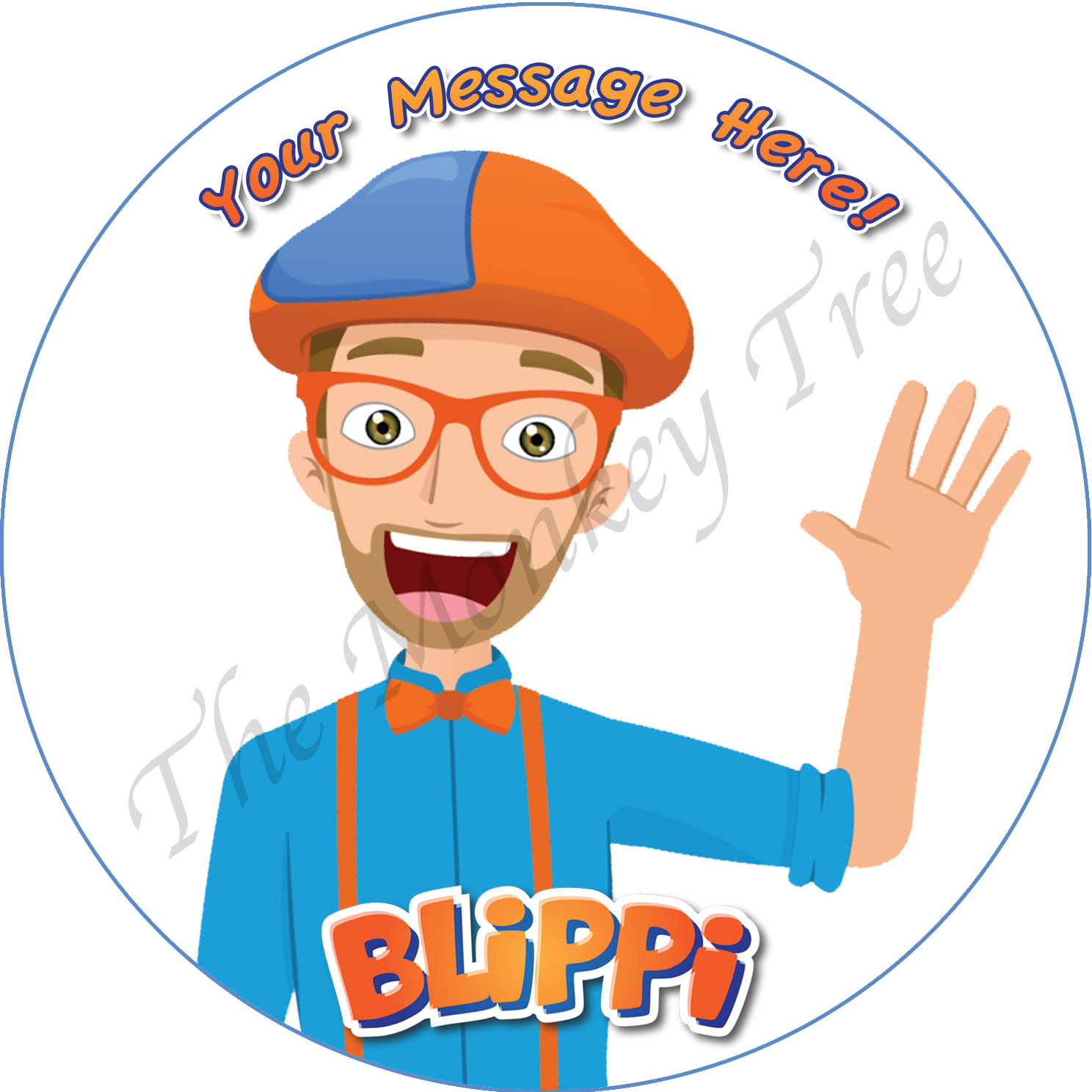 Blippi Edible Cake Image Topper - Can Be Personalised! for Blippi Cake Topper Printable