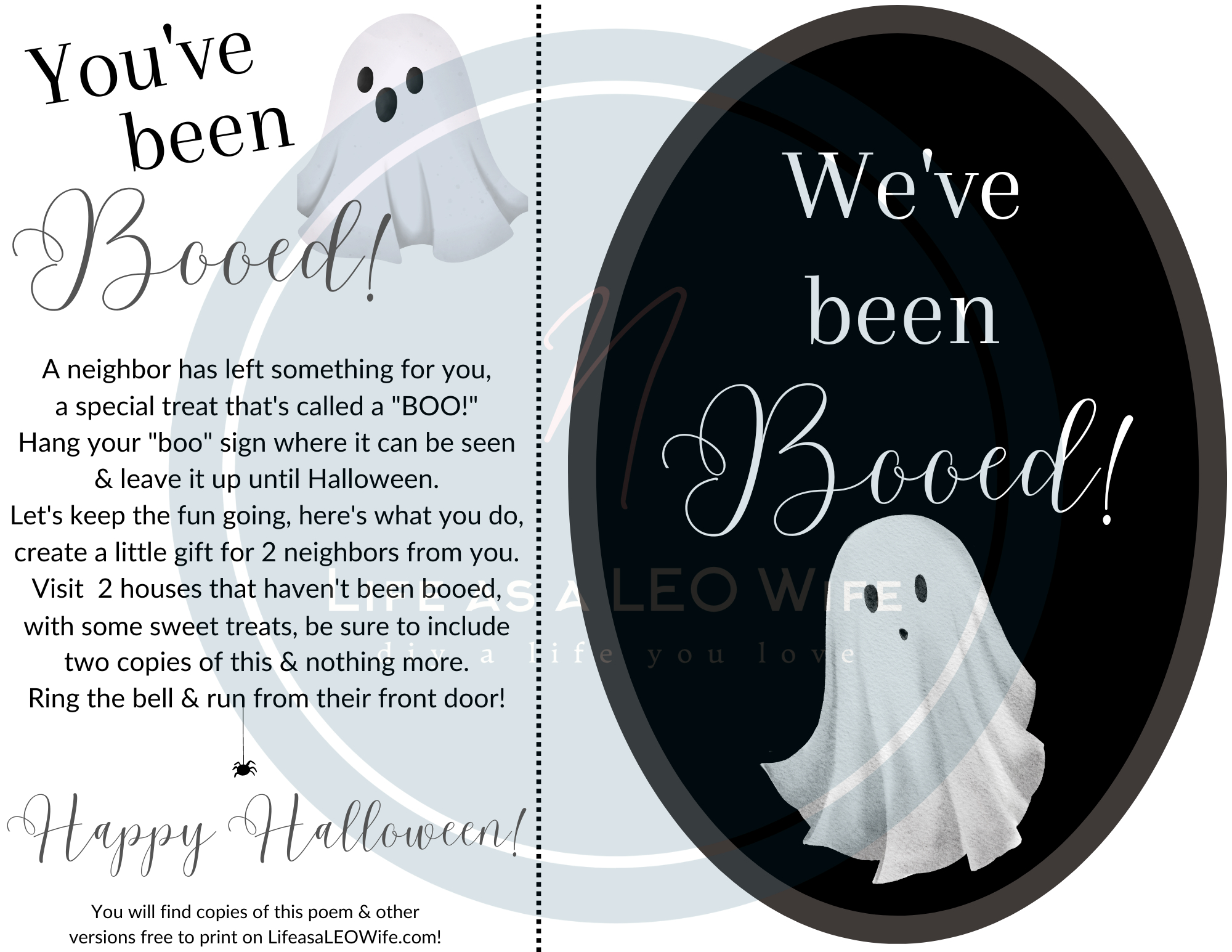 Boo&amp;quot; Your Neighbor With These Free Kits! - Life As A Leo Wife with Free You Ve Been Booed Printables