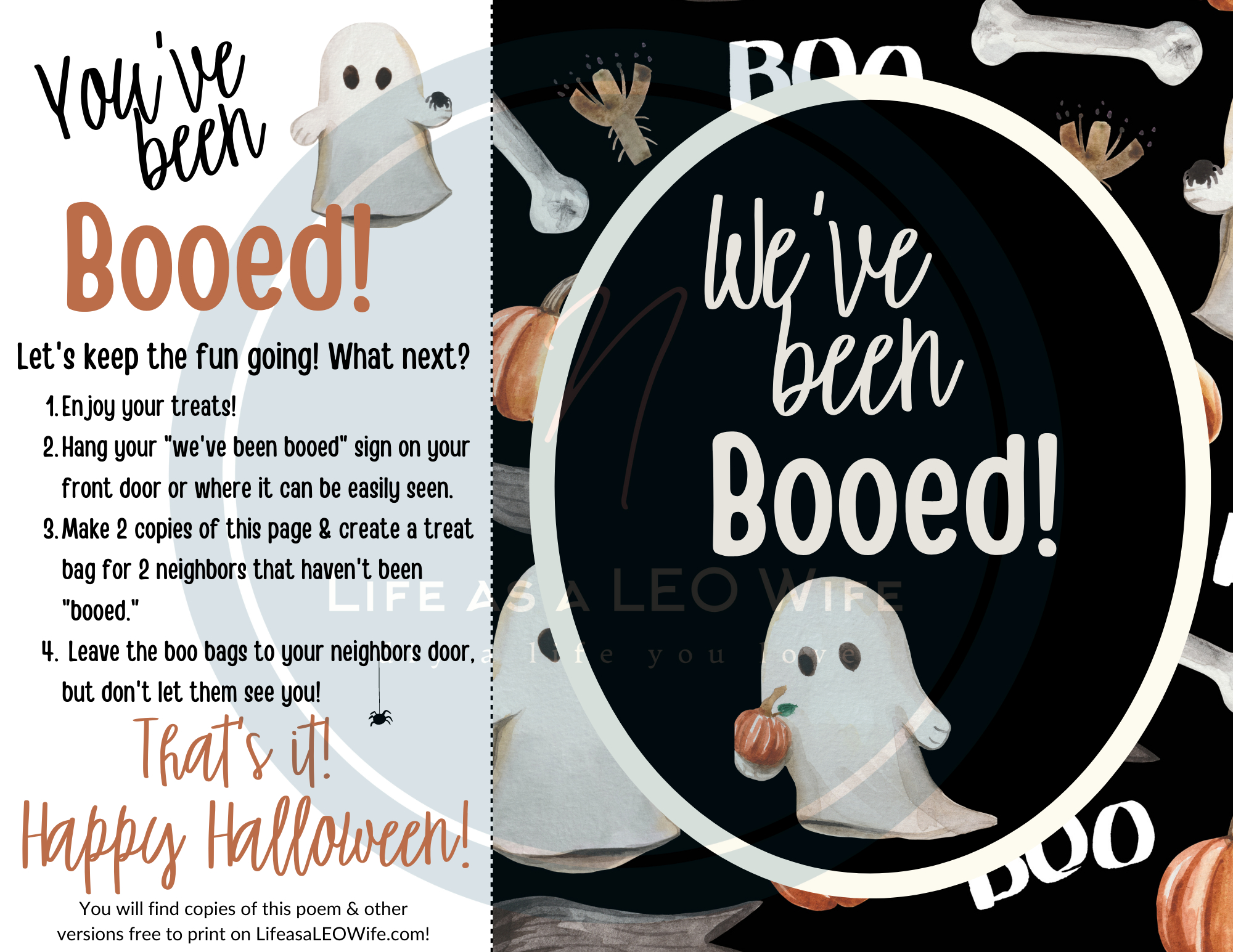 Boo&amp;quot; Your Neighbor With These Free Kits! - Life As A Leo Wife within Boo Bag Tags Printable Free