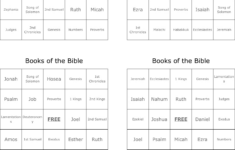 Books Of The Bible Bingo Cards – Wordmint in Free Printable Bible Bingo Cards