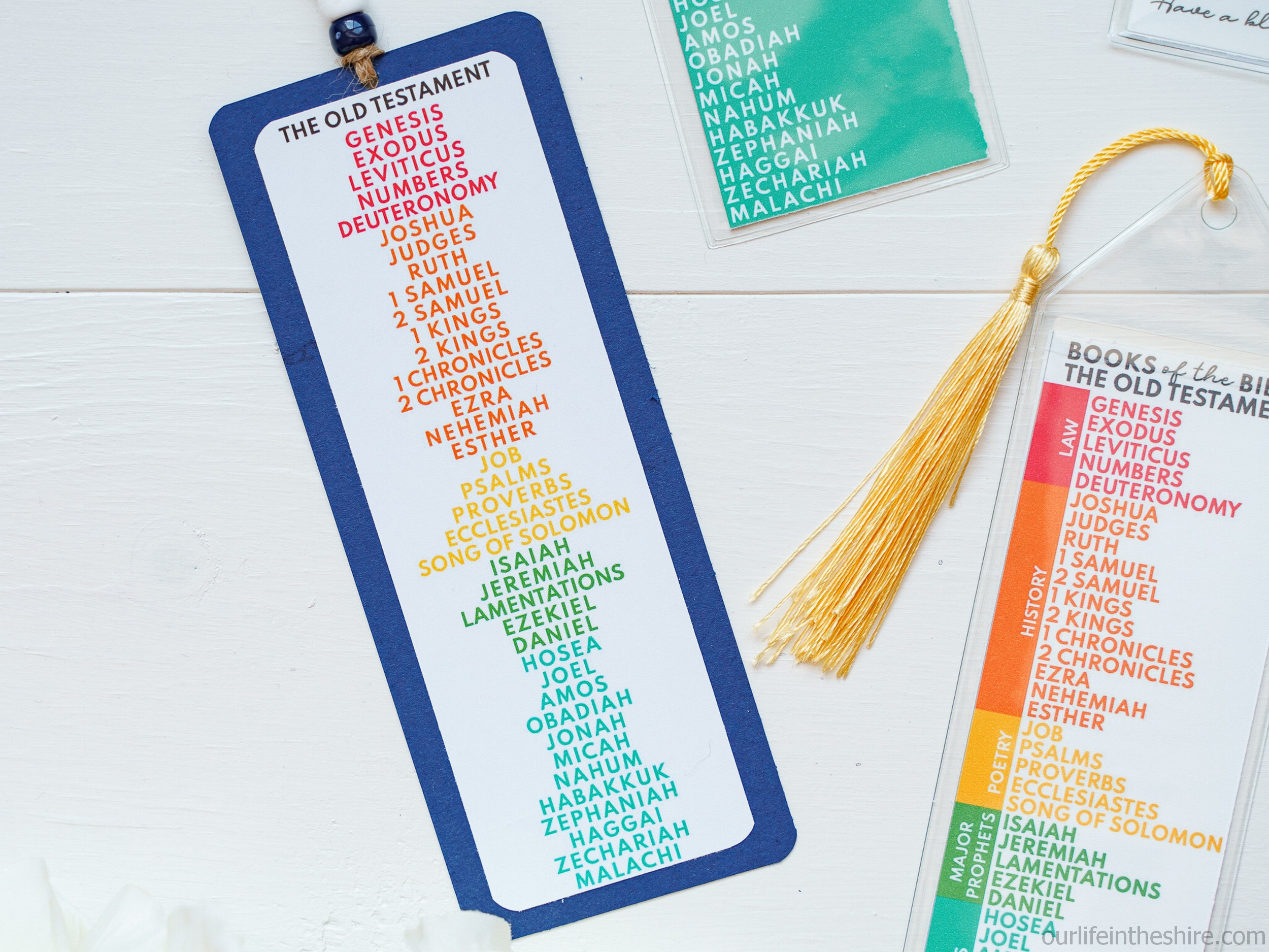 Books Of The Bible - Bookmarks! - Our Life In The Shire for Books Of The Bible Bookmark Free Printable