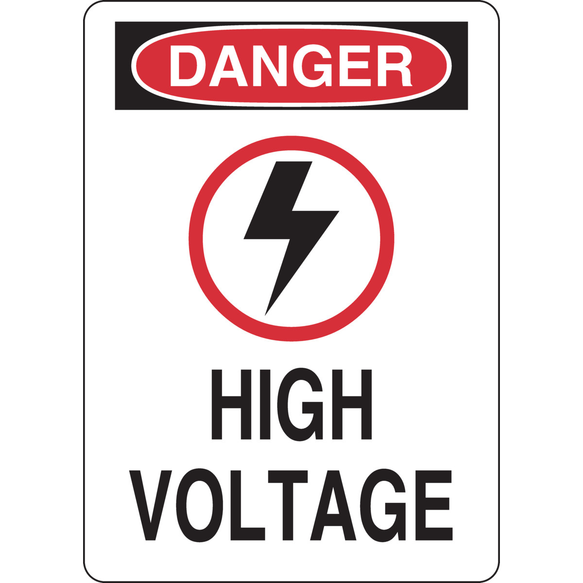 Brady Part: 19527 | Danger High Voltage Sign | Bradyindia.co.in intended for Danger High Voltage Sign Printable