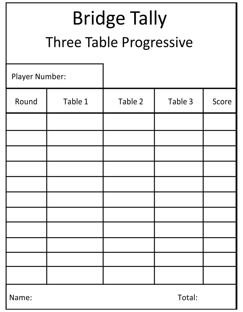 Bridge Tally Cards - 10 Free Pdf Printables | Printablee with Free Printable Bridge Tallies For 3 Tables