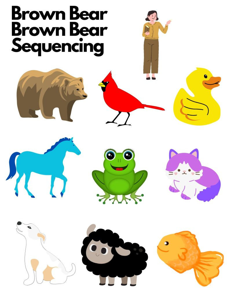 Brown Bear Brown Bear Sensory Bin And Free Printable throughout Brown Bear Brown Bear Free Printables
