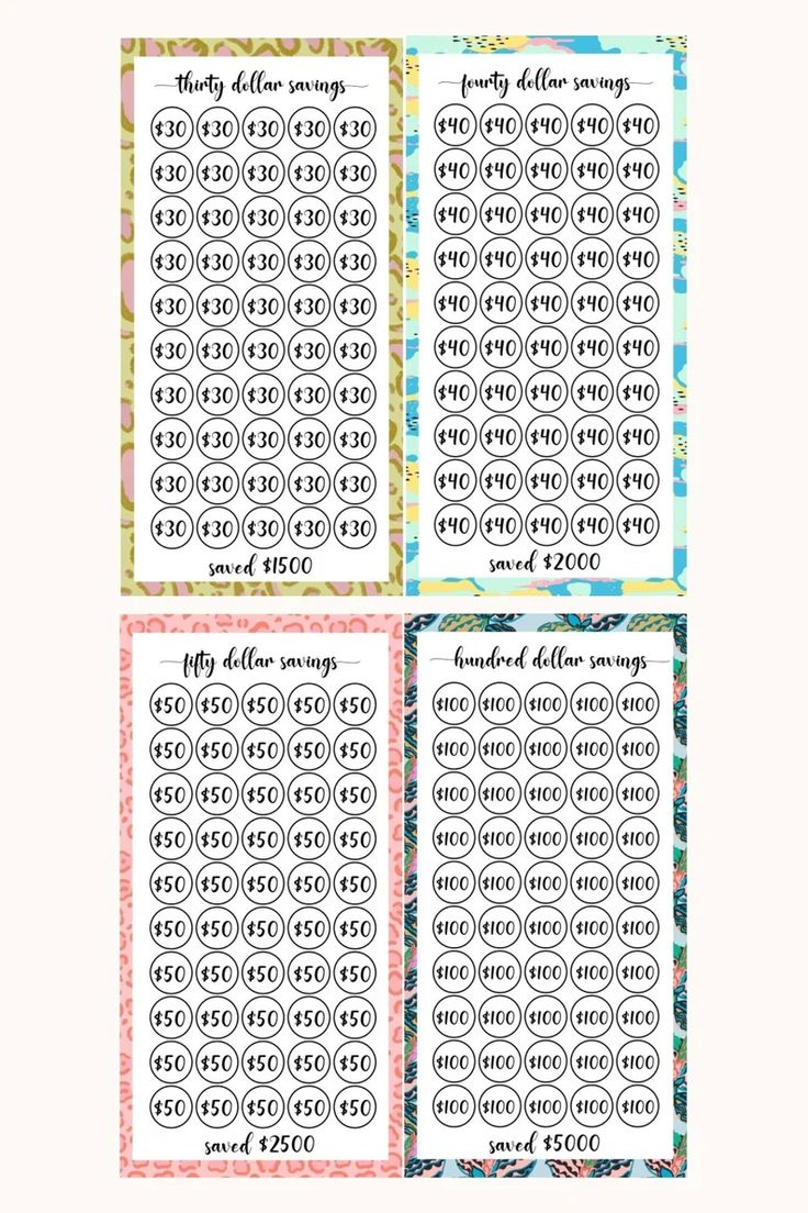 Bundle 12 Printable Savings Challenge A6 Saving Tracker A6 Cash throughout A6 Savings Challenge Free Printable