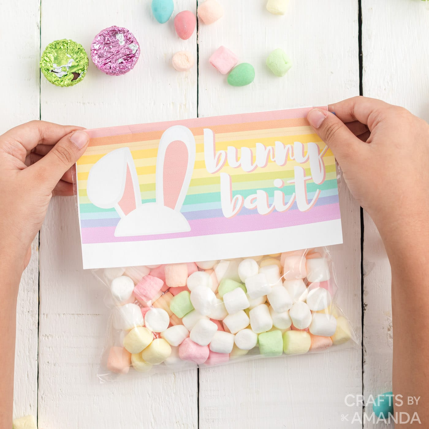 Bunny Bait Bag Topper - Craftsamanda - Free Printables throughout Free Printable Bunny Bait Tags