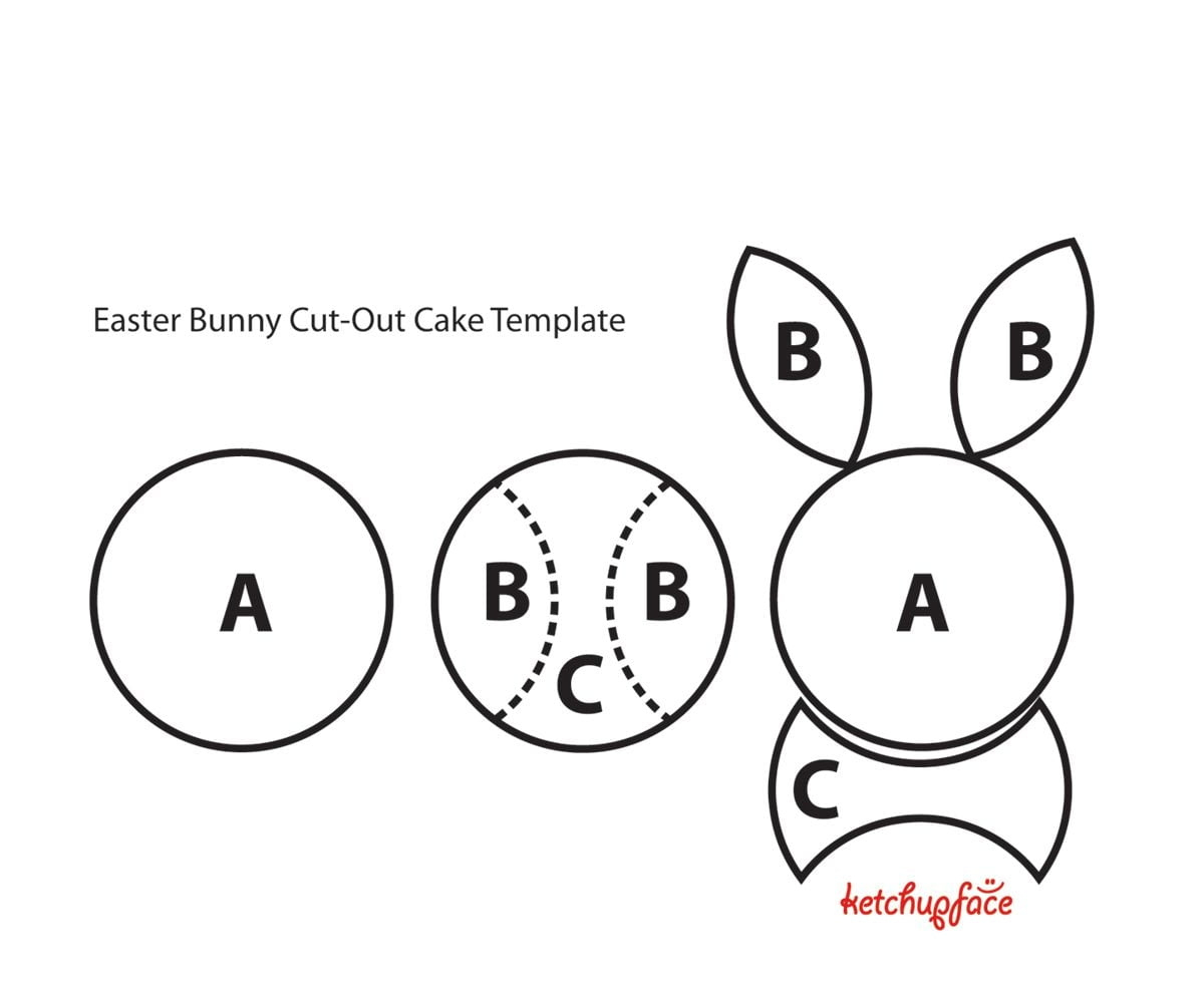 Bunny Cake Topper Printable - Printable Party Favors in Bunny Cake Template Printable