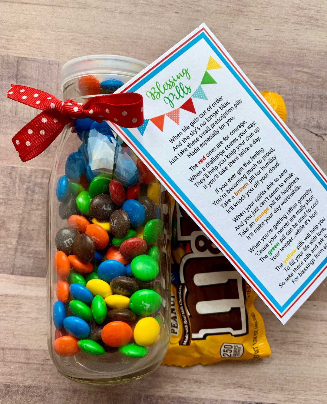 Buy Instant Download M&amp;amp;Ms Blessing Pills Printables Tags Gifts Treats Teacher Cards Leadership Thank You Chocolate Candy Mm M And M Ministering Online regarding M M Blessing Pills Free Printable