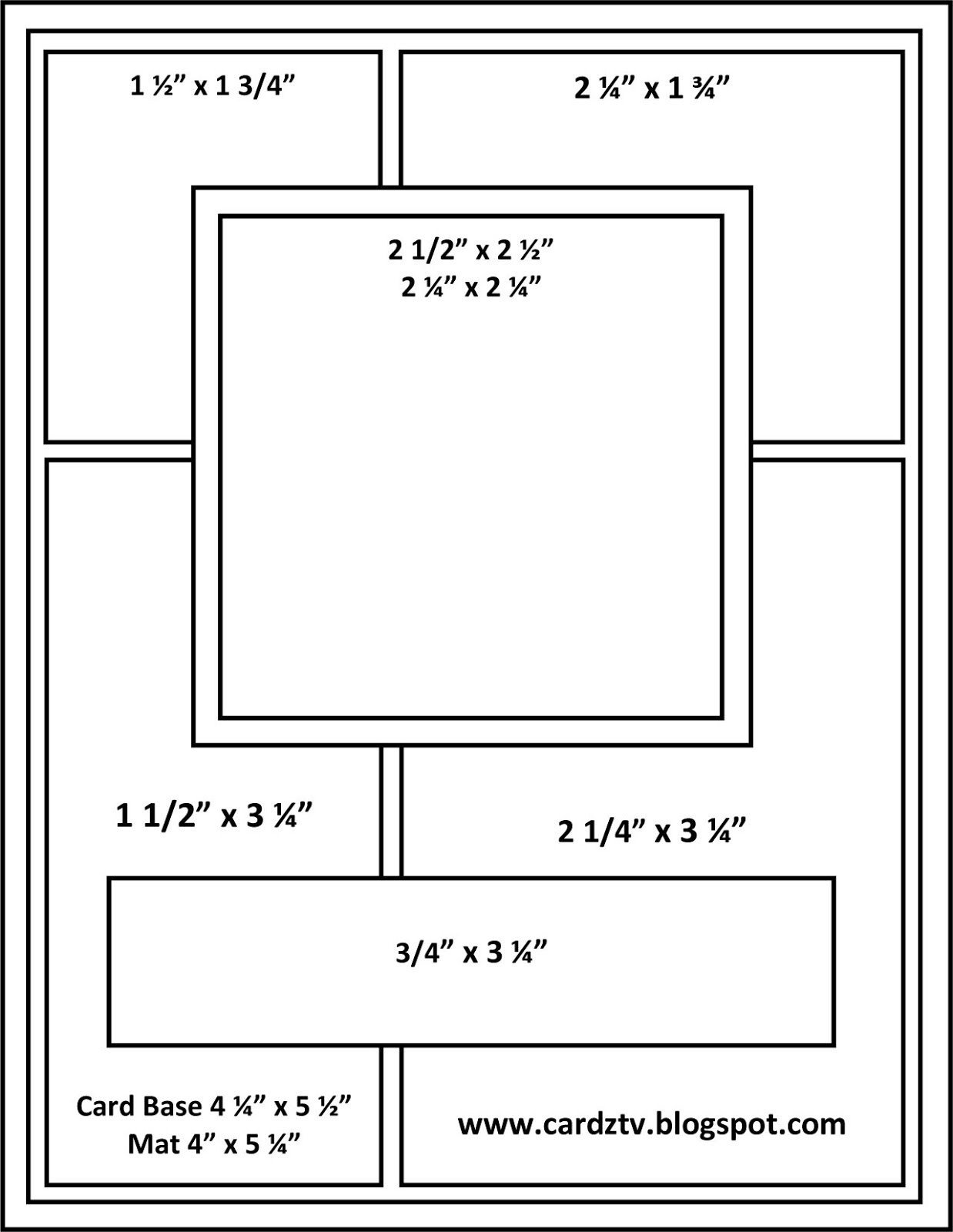Cardz Tv: Mary&amp;#039;S Card Sketches with regard to Printable Card Sketches With Measurements