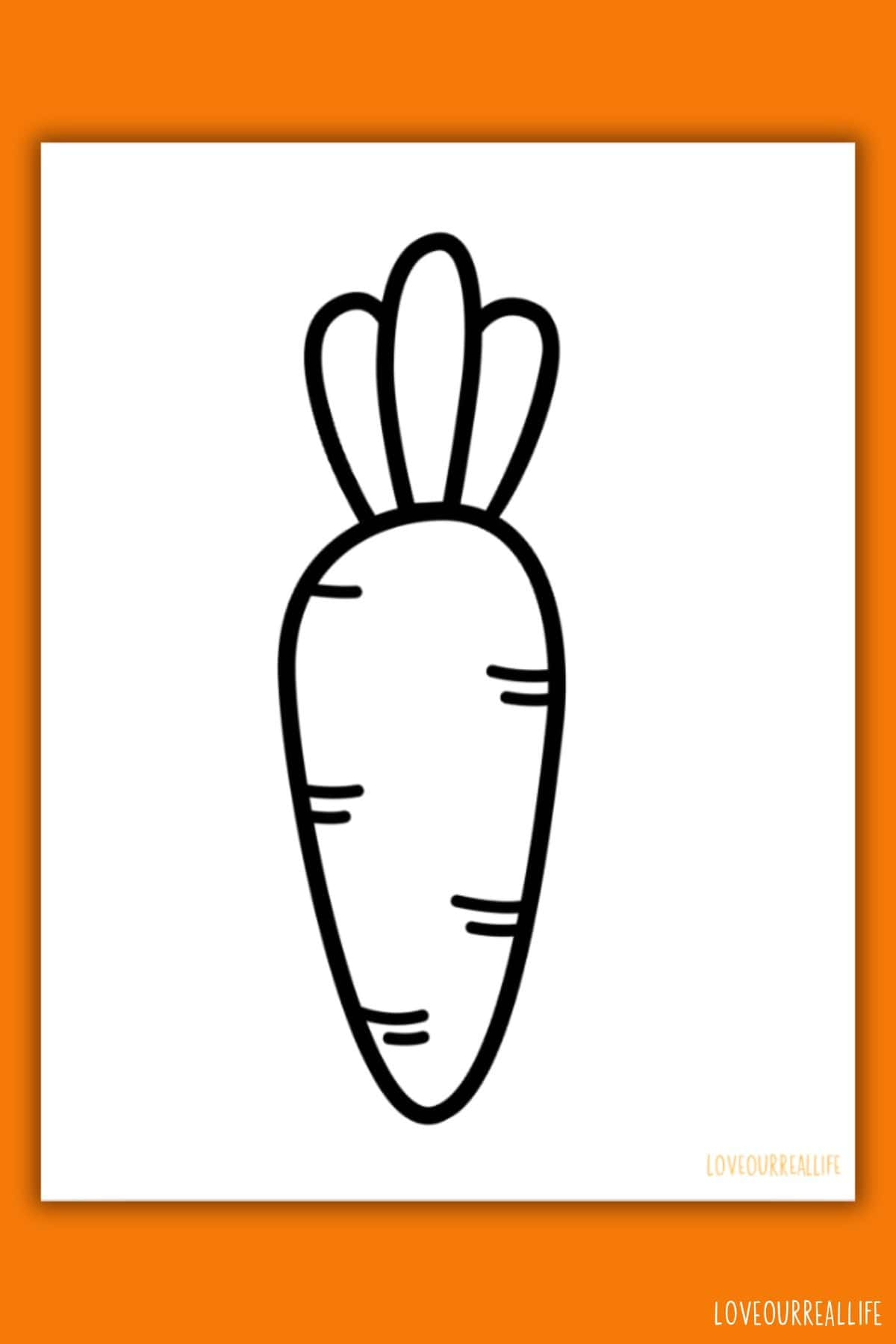Carrot Template – Free Printable For Easter Crafts ⋆ Love Our throughout Cut Out Carrot Template Printable