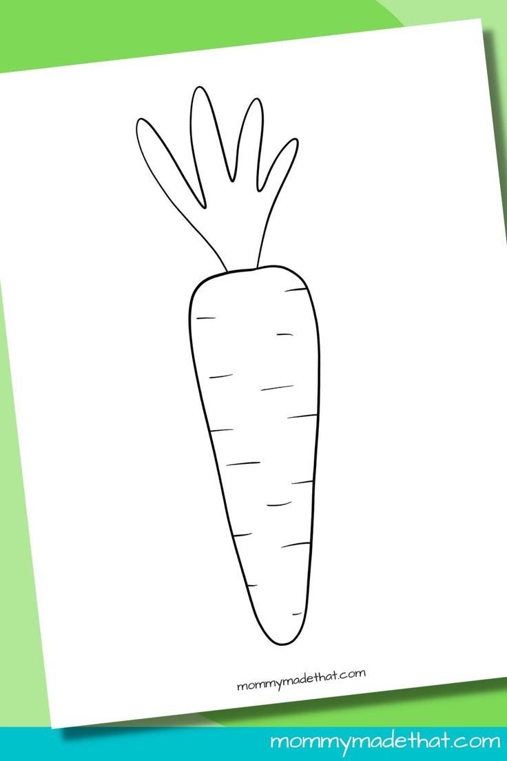 Carrot Templates (Free Printable Outlines) with regard to Cut Out Carrot Template Printable
