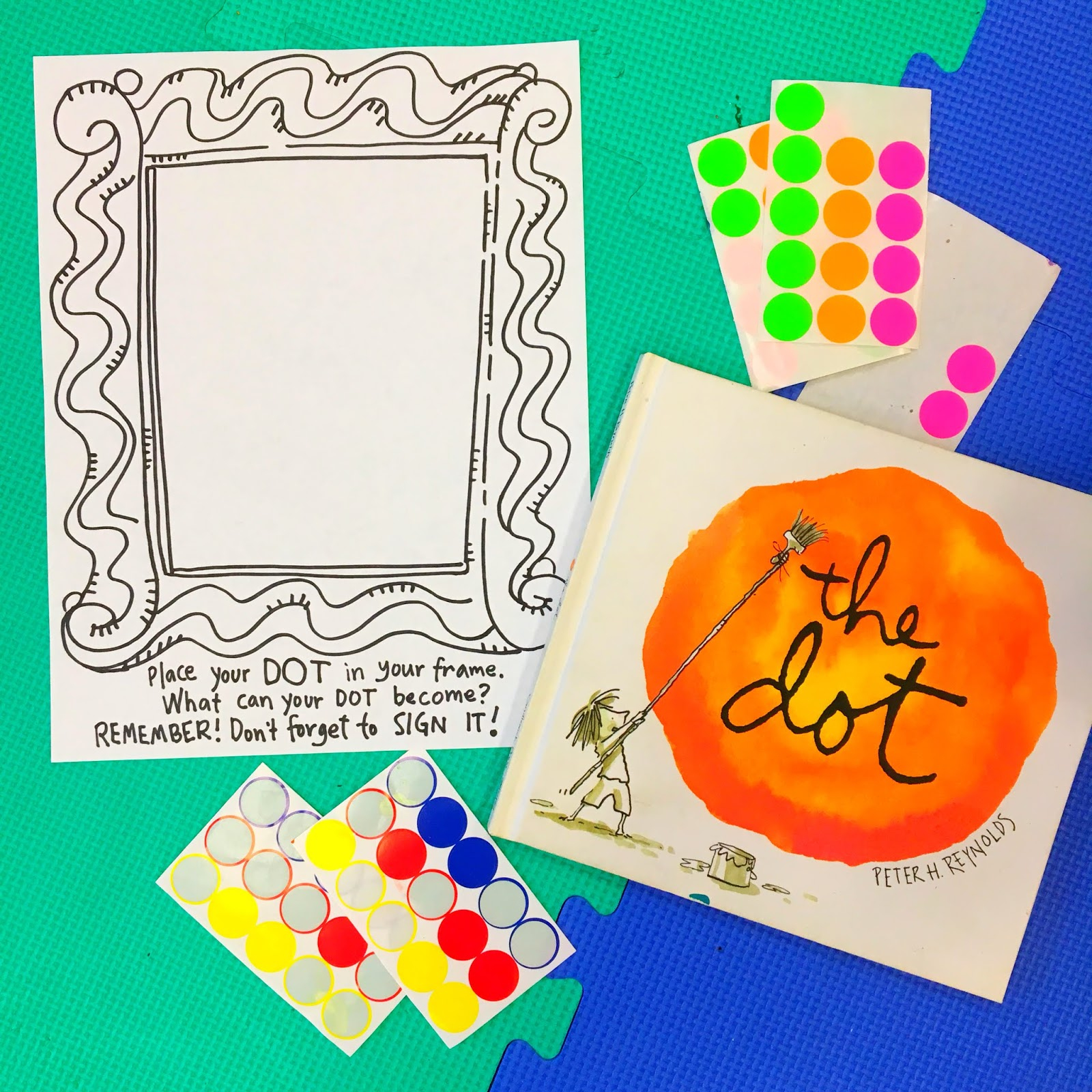 Cassie Stephens: Dot Day Activity Sheet! in Classroom Dot Day Printables