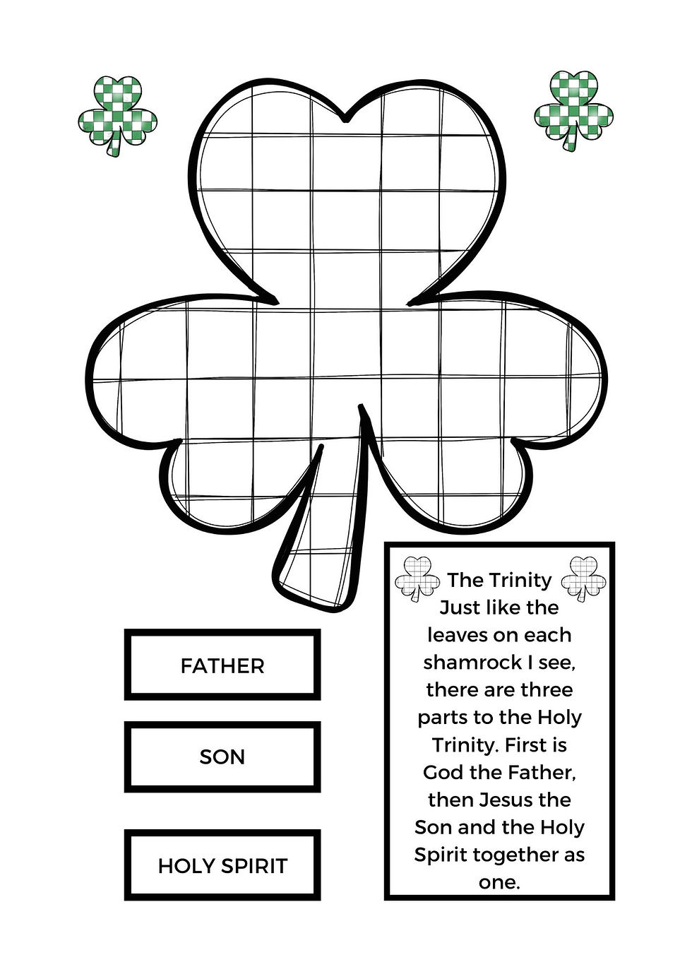 Celebrate A Christ- Centered St. Patrick&amp;#039;S Day With Free Shamrock for Free Printable Shamrock Trinity