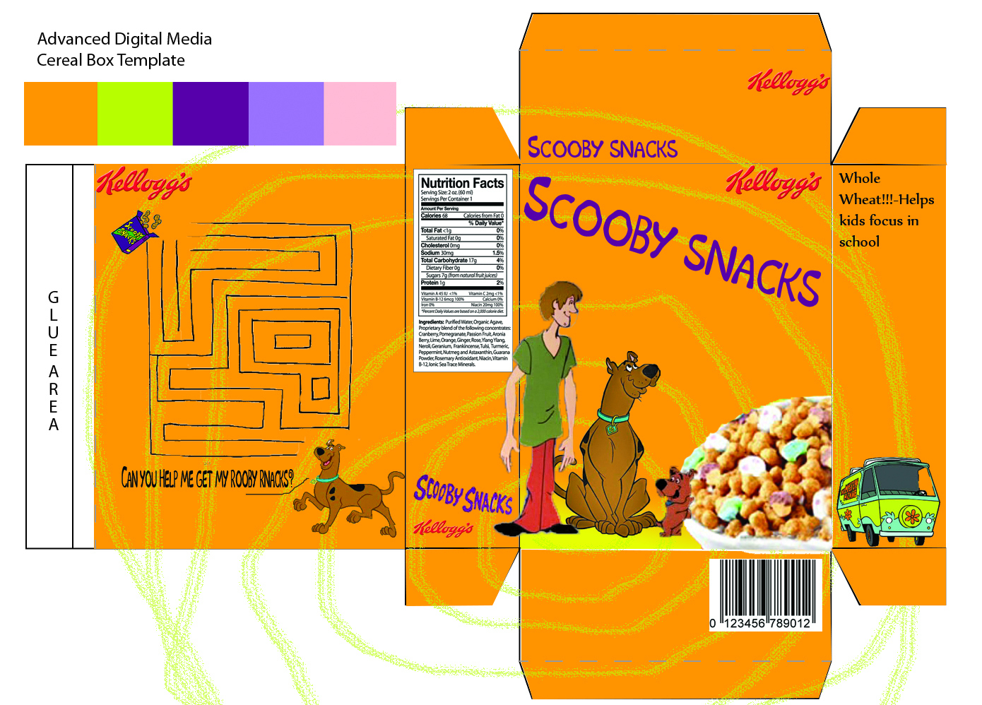 Cereal Packaging | Connor Rossiter Portfolio within Printable Scooby Snacks Box